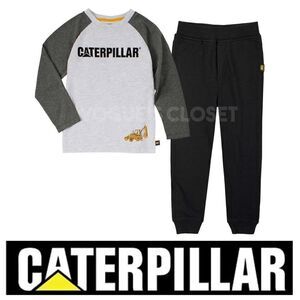 NEW! Caterpillar Kids' 2-piece Set Long sleeve Top and Terry Fleece Jogg…